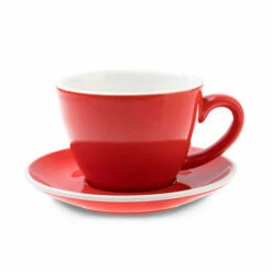 ACF Cup & Saucer 6 Set - 8oz -Alternative Brewing Shop ACF 6 Oz Red Cup and Saucer 1024x