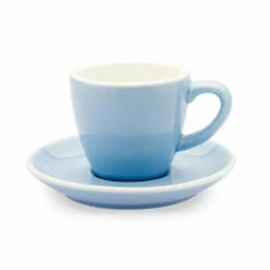 ACF Cup & Saucer 6 Set - 8oz -Alternative Brewing Shop ACF 6 Oz Sky Blue Cup and Saucer 1024x