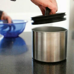 Airscape Classic Brushed Silver -Alternative Brewing Shop Airscape Classic Brushed Silver Bean Storage 1024x