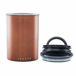 Airscape Classic Brushed Copper -Alternative Brewing Shop Airscape Classic Medium Brushed Copper Airtight Canister 1024x
