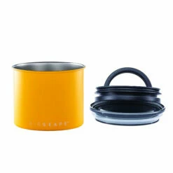 Airscape Classic Matte Yellow -Alternative Brewing Shop Airscape Classic Small Matte Yellow Coffee Canister 1024x
