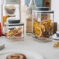 Ankomn Turn-N-Seal Clear Vacuum Canister -Alternative Brewing Shop Ankomn Stackable Bean Storage Containers 1024x