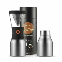 Asobu Cold Brew Coffee Maker -Alternative Brewing Shop Asobu Cold Brew Brewer Silver 1024x