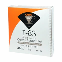 Cafec Roast-Specific Filter Papers 17 Cafec Roast-Specific Filter Papers -Alternative Brewing Shop Cafec 1 Cup Dark Roast Filter Paper 40 Pack 1024x