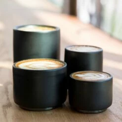 Fellow Monty Latte Art Cups -Alternative Brewing Shop Fellow Monty Coffee Cups Black 1024x