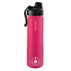 GROSCHE Chicago Steel Infuser Tumbler -Alternative Brewing Shop Grosche Chicago Steel Insulated Water Bottle with Chug Lid Pink 22oz 1024x