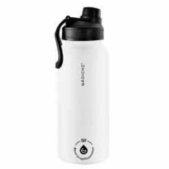 GROSCHE Chicago Steel Infuser Tumbler -Alternative Brewing Shop Grosche Chicago Steel Insulated Water Bottle with Chug Lid White 32oz 1024x