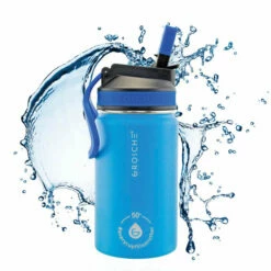 GROSCHE Lil Chill Kids Insulated Sip Flask -Alternative Brewing Shop Grosche Lil Chill Insulated Kids Water Bottle Blue 1024x