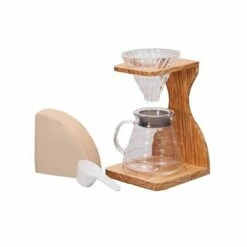 Hario V60 Pour Over Set - Olive Wood