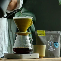 Hario V60 Ceramic Coloured Drippers -Alternative Brewing Shop Hario V60 Yellow Ceramic Coloured Dripper 1024x