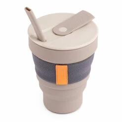 HUNU Collapsible Cup -Alternative Brewing Shop Hunu Cup 475ml Warm Grey 1024x