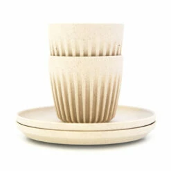 Huskee Natural Cup W Lid -Alternative Brewing Shop Huskee 3oz Espresso Set Natural 1024x