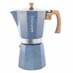 GROSCHE Milano Stovetop Espresso Maker - Stone -Alternative Brewing Shop Milano Stone Stovetop Espresso Maker 12 Cup Indigo Blue 1024x