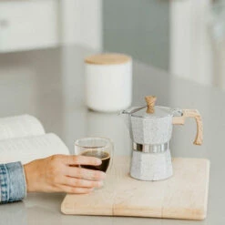 GROSCHE Milano Stovetop Espresso Maker - Stone -Alternative Brewing Shop Milano Stone Stovetop Espresso Maker 1024x