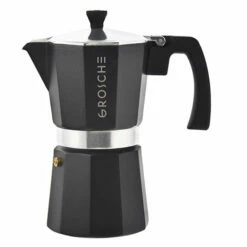 GROSCHE Milano Stovetop Espresso Maker -Alternative Brewing Shop Milano Stovetop Espresso Maker 6 Cup Black 1024x