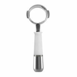 Pesado Metal Portafilter -Alternative Brewing Shop PESADO Coffee Portafilter White and Silver 1024x