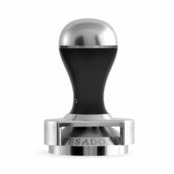 PESADO 58.5 Metal Tamper -Alternative Brewing Shop PESADO Coffee Tamper Black and Silver 1024x