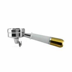 Pesado Metal Portafilter -Alternative Brewing Shop PESADO Portafilter White and Gold 1024x