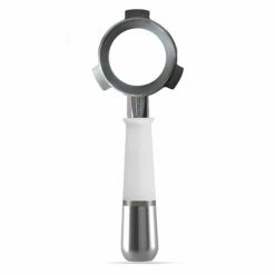 Pesado Breville Portafilter 54mm -Alternative Brewing Shop Pesado Bottomless Portafilter 54mm White and Silver for Breville 1024x