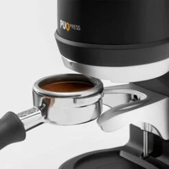 Puqpress Q2 Automatic Coffee Tamper Gen 5 -Alternative Brewing Shop Puqpress Q1 tamping 1024x