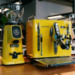 Sanremo Cube Coffee Machine Grinder Combo -Alternative Brewing Shop Sanremo Cube Yellow Domestic Coffee Machine 1024x