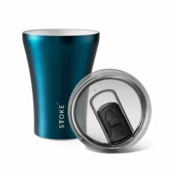 STTOKE Ceramic Reusable Cup 39 STTOKE Ceramic Reusable Cup -Alternative Brewing Shop Sttoke 8oz Steel Blue Reusable Cup 1024x
