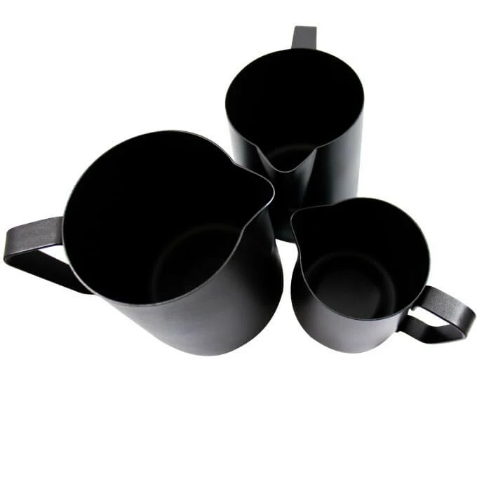Rhinowares Black Stealth Milk Pitcher - 20oz/600ml 3 Rhinowares Black Stealth Milk Pitcher - 20oz/600ml - Image 3