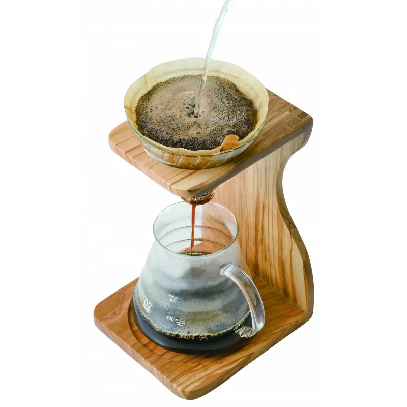 Hario V60 Pour Over Set - Olive Wood 3 Hario V60 Pour Over Set - Olive Wood - Image 3